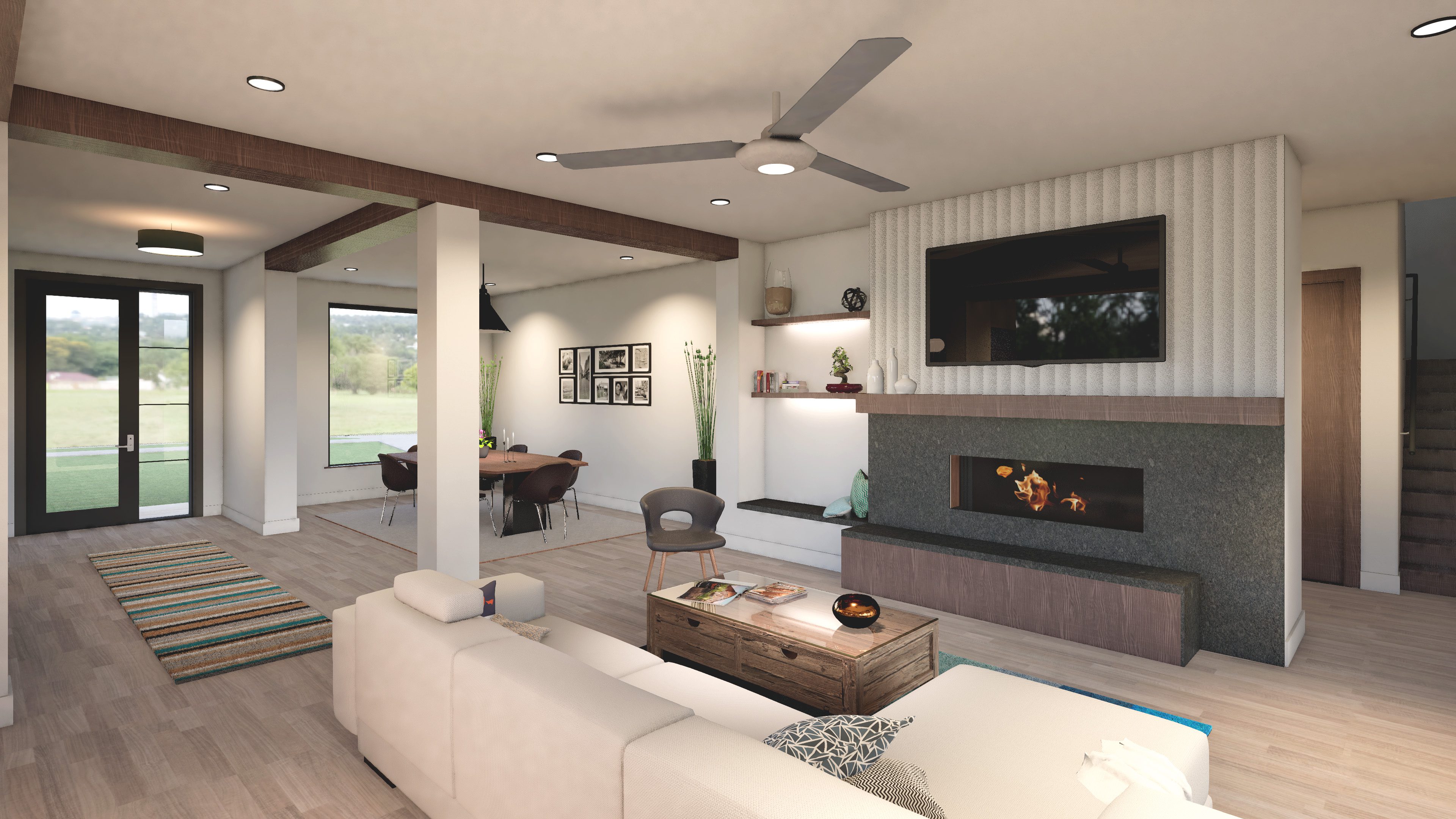 Living Room and Dining